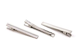 10 Adet - 5.5 cm Nikel Kaplama Maşa Toka, Pens Toka, Timsah Toka, Saç Tokası, 1.Kalite, Yerli Üretim - YF Hobi