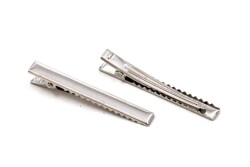 10 Adet - 6 cm Nikel Kaplama Maşa Toka, Pens Toka, Timsah Toka, Saç Tokası, 1.Kalite, Yerli Üretim - YF Hobi