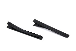 10 Adet - 6.5 cm Siyah Kaplama Maşa Toka, Pens Toka, Timsah Toka, Saç Tokası, 1.Kalite, Yerli Üretim - YF Hobi