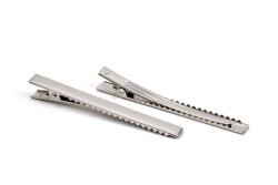 10 Adet - 7.5 cm Nikel Kaplama Maşa Toka, Pens Toka, Timsah Toka, Saç Tokası, 1.Kalite, Yerli Üretim - YF Hobi