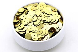 10 Gram - 10 mm, Plastik Payet Pul, Ortadan Delik Takı, Kumaş ve Süsleme Pulu ( 10 Gram - Yaklaşık 260 Adet ) - 27