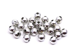 10 Gram - 8 mm, Metal Boncuk, Metal Top Misket, Nikel Kaplama - ( 10 Gram : 14-15 Adet Arası ) - 2