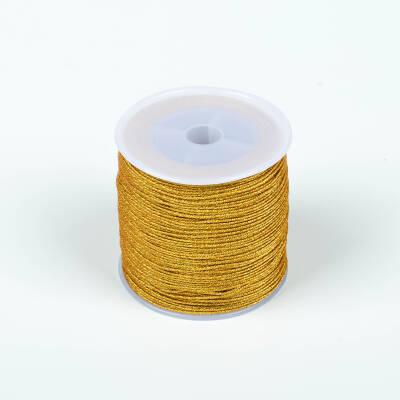 100 Metre - 1 Mm Simli Paraşüt İpi, Bileklik İpi, Takı İpi, Örgü İpi, Altın Renk. 1. Kalite - 2