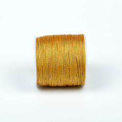 100 Metre - 1 Mm Simli Paraşüt İpi, Bileklik İpi, Takı İpi, Örgü İpi, Altın Renk. 1. Kalite - 3