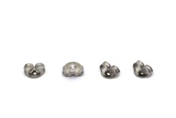 20 Adet (10 Çift) 6.5 mm Nikel Kaplama Metal Kelebek Küpe Pistonu Küpe Arkalığı - 2