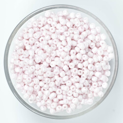 50 Gram, Büyük Boy Kum Boncuğu, 4 mm, Takı Yapım Boncuğu, İnci Pembe Renk, B51 - YF Hobi