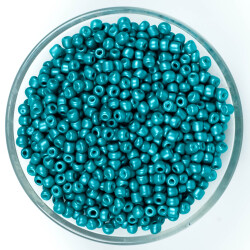 50 Gram, Büyük Boy Kum Boncuğu, 4 mm, Takı Yapım Boncuğu, Pastel Turkuaz Renk, B40 - YF Hobi