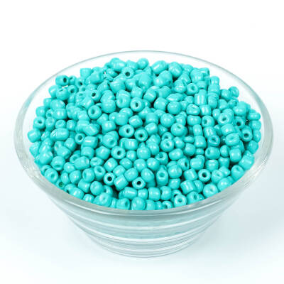 50 Gram, Büyük Boy Kum Boncuğu, 4 mm, Takı Yapım Boncuğu, Turkuaz Renk, B35 - 2